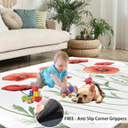 Little Red Flower Rugs for Bedroom - Image 5