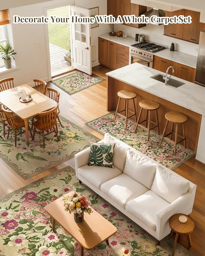 Floral Area Rug Living Room - Image 7