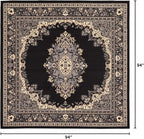 Unique Loom Reza Collection Traditional Persian Style Area Rug - Image 3