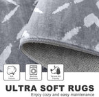 KILOCOCO Living Room Rug 5x7 Area Rug Printed Boho Washable Bedroom Rugs Non - Image 3