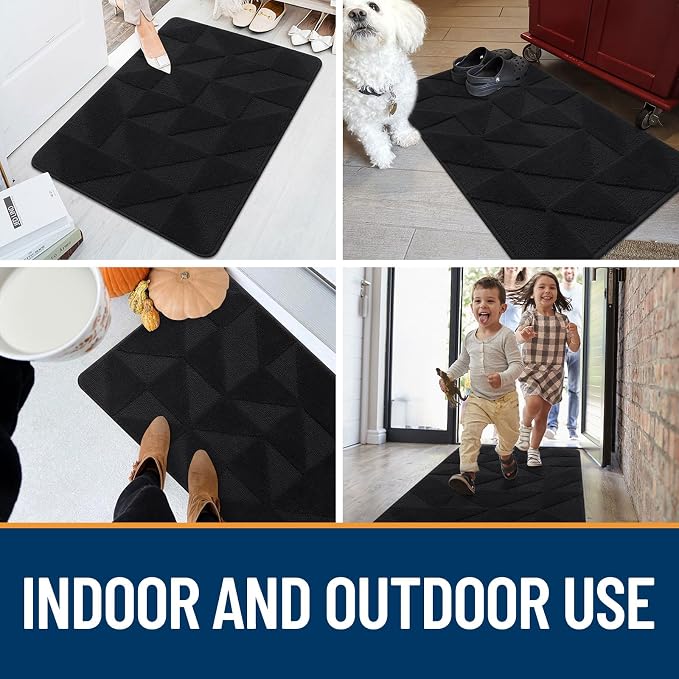 OLANLY Door Mats Indoor, Dirt Resist, Entrance Washable Mat, Low-Profile Inside - Image 8
