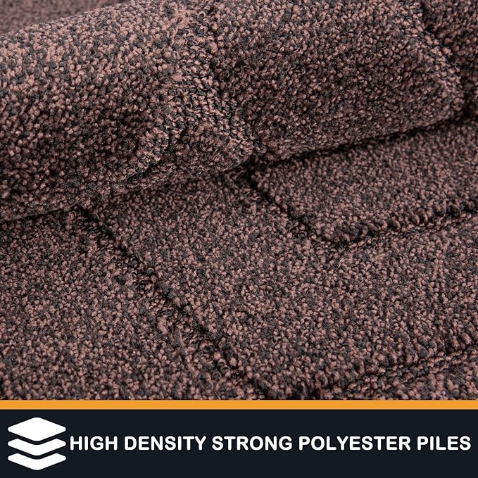 PURRUGS Dirt Trapping Door Mat 24" x 59", Non-Slip Machine Washable Entry Rug - Image 3