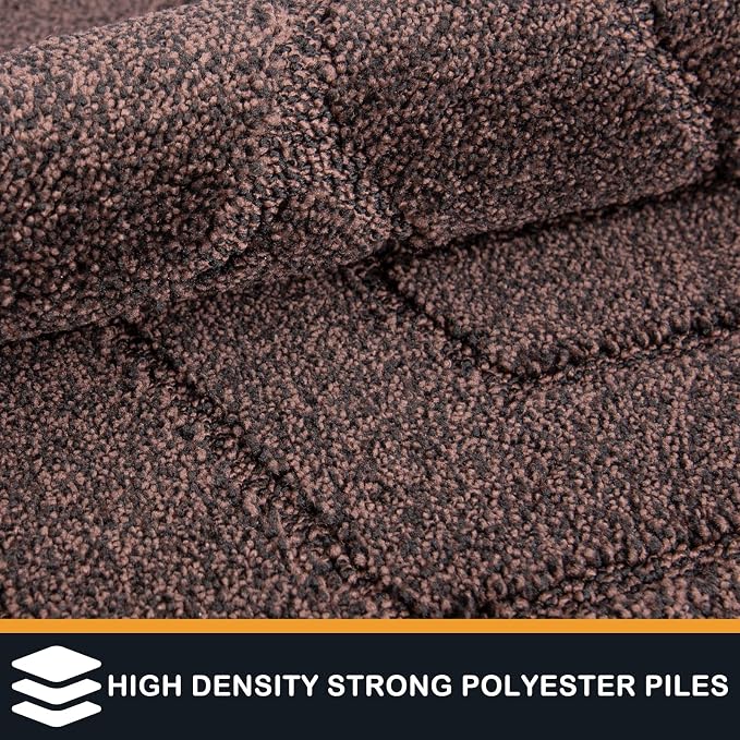 PURRUGS Dirt Trapping Door Mat 32" x 70", Non-Slip Machine Washable Entry Rug - Image 3
