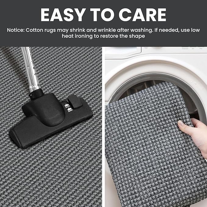 IOHOUZE Washable Exrea Long Hallway Runner Rug 3x16 Non Slip Rubber Backed - Image 4