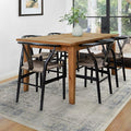 RUGGABLE Washable Vintage Area Rug – Kamran Blue Quartz 5x7, Stain-Resistant by RUGGABLE