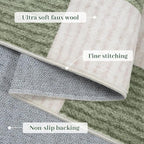 LIVEBOX 8x10 Area Rugs for Living Room, Checkered Non-Slip Washable Rugs - Image 8