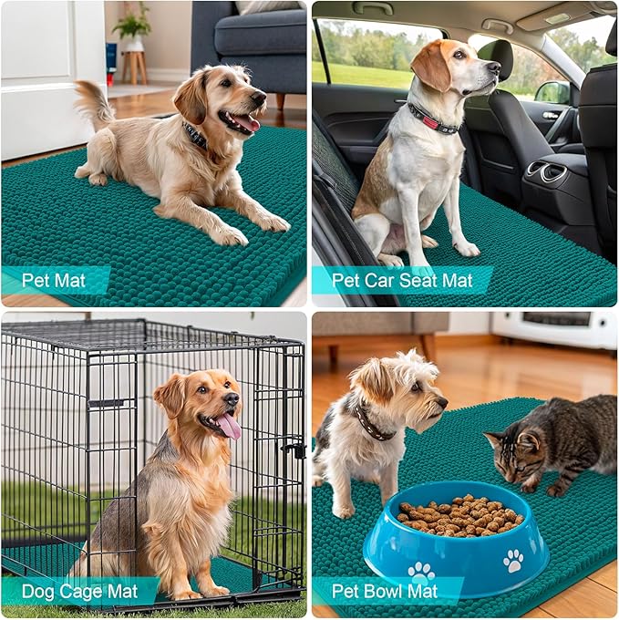 OLANLY Dog Door Mat for Muddy Paws 30x20, Absorbs Moisture and Dirt, Absorbent - Image 7