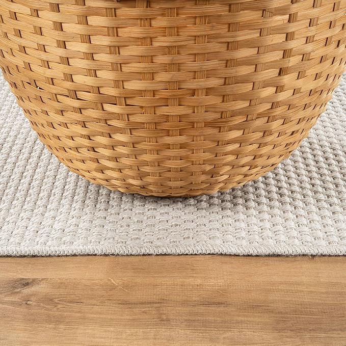 CAMILSON Easy Jute Rug 8x10, Indoor Outdoor Off-White Farmhouse Area Rugs - Image 7