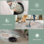 Moynesa Living Room Area Rug 9x12, Ultra-Thin Washable Large Rugs - Image 4