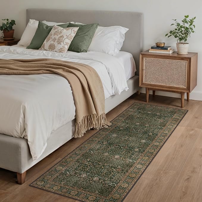 Bavni 2'6''x7 Rug Runners for Hallways, Washable Runner Rug Non Slip, Vintage - Image 7