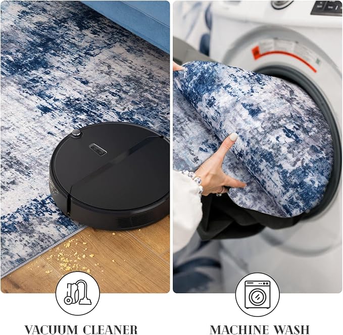 Modern Abstract Runner Rug 2x6 - Image 5