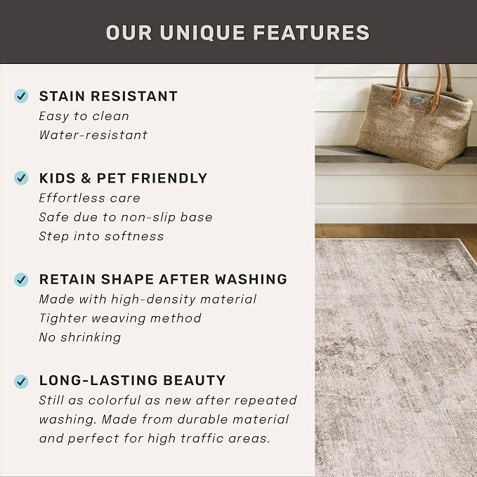 Neutral Living Room Rug - Image 7