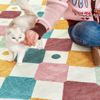 jinchan Macy Kids Rug for Nursery 5ft Radius Corner Washable Area Rug Modern - Image 5