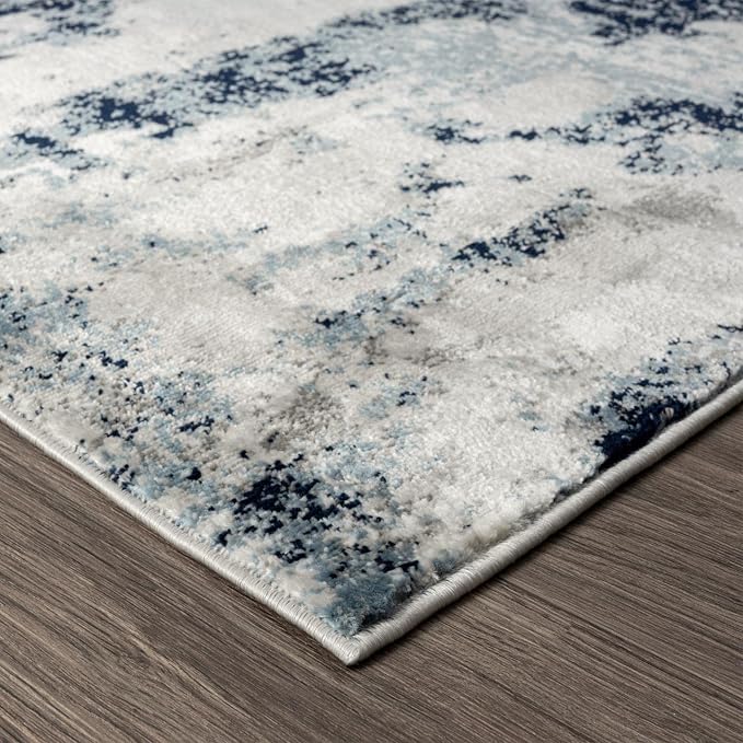 LUXE WEAVERS Kimberly Collection Ivory 6x9 Modern Abstract Area Rug - Image 5