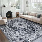WILLSUN Washable Area Rugs, 8x10 Non-Slip Boho Large Area Rugs by Embracethewarmthofhome