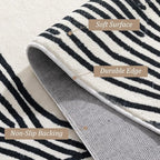 YIHOUSE Modern Hallway Runner Rug, 2x6 Runner Rugs, Soft Contemporary Striped - Image 2