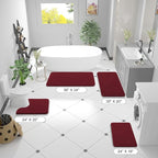 OLANLY Toilet Rugs U-Shaped 24x20, Extra Soft Absorbent Chenille Contour - Image 8