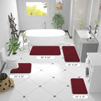 OLANLY Bathroom Rugs 24x16, Extra Soft Absorbent Chenille Bath Rugs, Rubber - Image 8