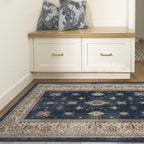 RUGGABLE Washable Vintage Area Rug – Verena Sapphire 3x5, Stain-Resistant - Image 2