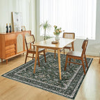 WITSHOCK Living Room Area Rugs 5x7: Soft Non-Slip Backing Washable Rugs Vintage - Image 4