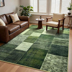 DweIke Washable Area Rugs for Living Room, 5x7 Soft Bedroom Rugs, Geometric - Image 9