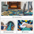 Boho Peacock Rugs for Living Room - Image 7