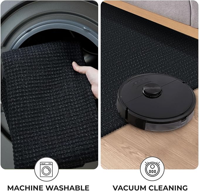 KOZYFLY Washable Area Rug 6x9 ft Rubber Backed Non Slip Rugs - Image 7