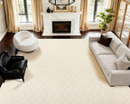 ANSSO Wool Rugs 8x10 for Living Room, 80% Merino Wool and 20% Cotton Soft by Ansso-Fillyourlifewithlove