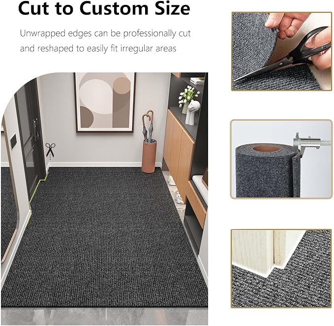 jxgzyy Heavy Duty Runner Rugs 2'11 x 9'10'', Non Slip Entrance Doormat - Image 6