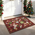 U'Artlines Colorful Floral Indoor Door Mat Entrance Rug 2'x3'Soft Non Slip - Image 6