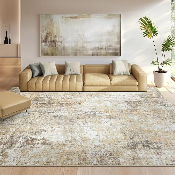 Washable Area Rugs 5'x7' Non-Slip Modern Abstract Soft - Image 4