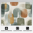 Mid Century Modern Rugs for Home Decor, 7x9 ft, Abstract Geometry Area Rugs for - Image 5