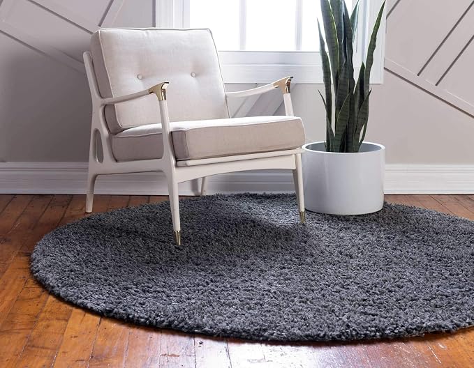 Unique Loom Davos Shag Collection Area Rug - Image 2