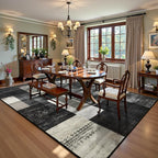 DweIke Washable Area Rugs for Living Room, 5x7 Soft Bedroom Rugs, Geometric - Image 7
