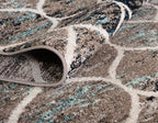 Rugs.com Lattice Frieze Collection Rug – 4' x 6' Blue Multi Medium Rug Perfect - Image 6
