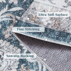 jinchan Floral 6x9 Area Rug for Living Room - Image 6