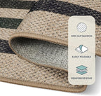 Lahome Modern Geometric Easy Jute Entryway Rug, 3x5 Washable Farmhouse Kitchen - Image 5
