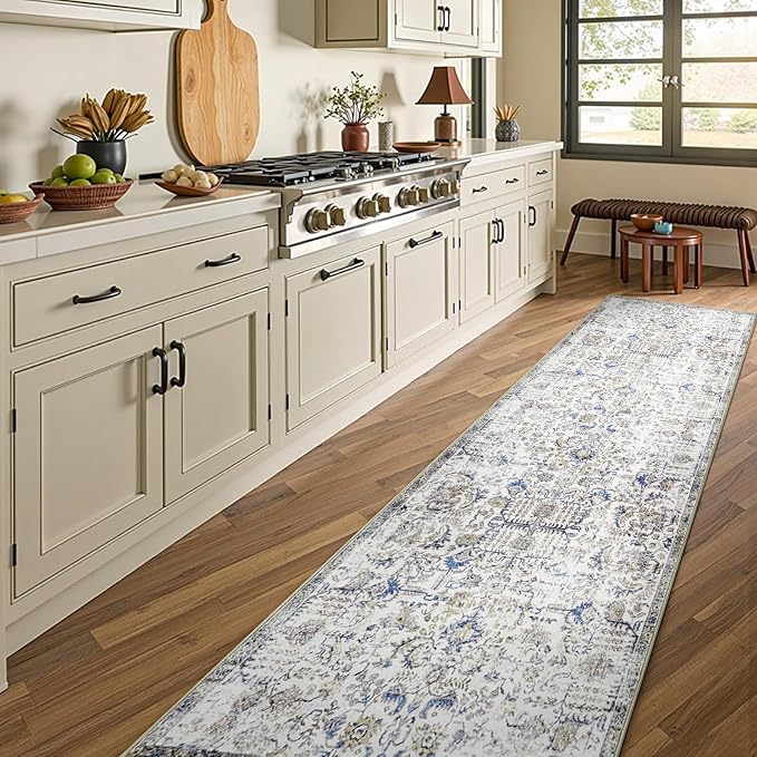 jinchan Kalen Runner Rug 2x10 Washable Hallway Rug Vintage Runner Indoor Floor - Image 2