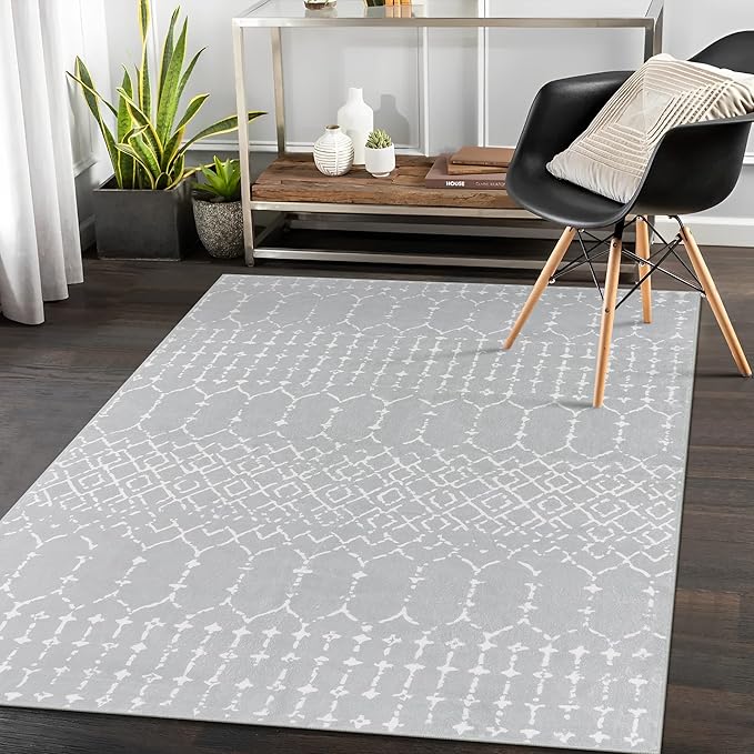Lahome Moroccan Washable Living Room Area Rug 3x5 Small Rugs by Lahome