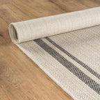 Beverly Rug Easy Jute Bordered Rug 9x12 Washable Large Indoor Outdoor Area Rugs - Image 8