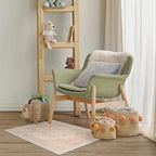 RUGGABLE Washable Area Rug – Kamran Soft Pink 2x3, Stain-Resistant, Non-Slip – - Image 2