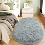Soft Fluffy Area Rug for Bedroom, Fuzzy Shaggy Oval Throw Rugs for Bedside - Image 4