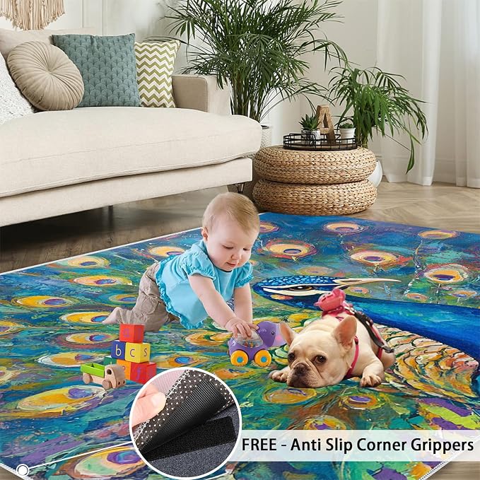 Peacock Rug Small - Image 5