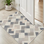 Modern Area Rug Living Room Rugs 6x8, Minimalist Soft Boho Geometric Rug - Image 4