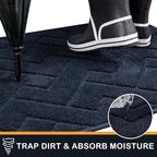 PURRUGS Dirt Trapping Door Mat 32" x 70", Non-Slip Machine Washable Entry Rug - Image 5