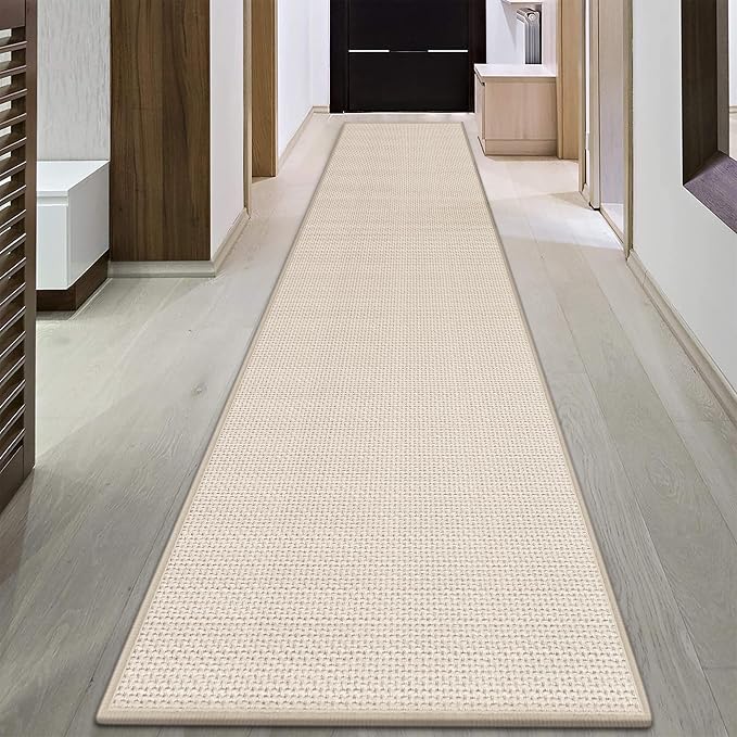 GOYLSER 18ft Jute Running Rugs for Hallway, Kitchen Rug Runner Non Slip - Image 2