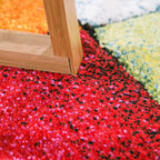 Paco Home Colorful Living Room Rug Checkered Design - Image 3