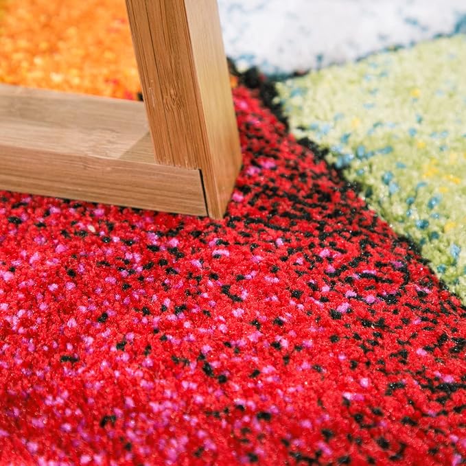 Paco Home Colorful Living Room Rug Checkered Design - Image 3