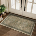2x4 Entryway Small Rug, Retro Distressed Medallion Door Mat Indoor Entrance by Jainmy