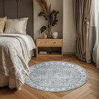 jinchan Fiora Round Rug 4ft Area Rug - Image 2